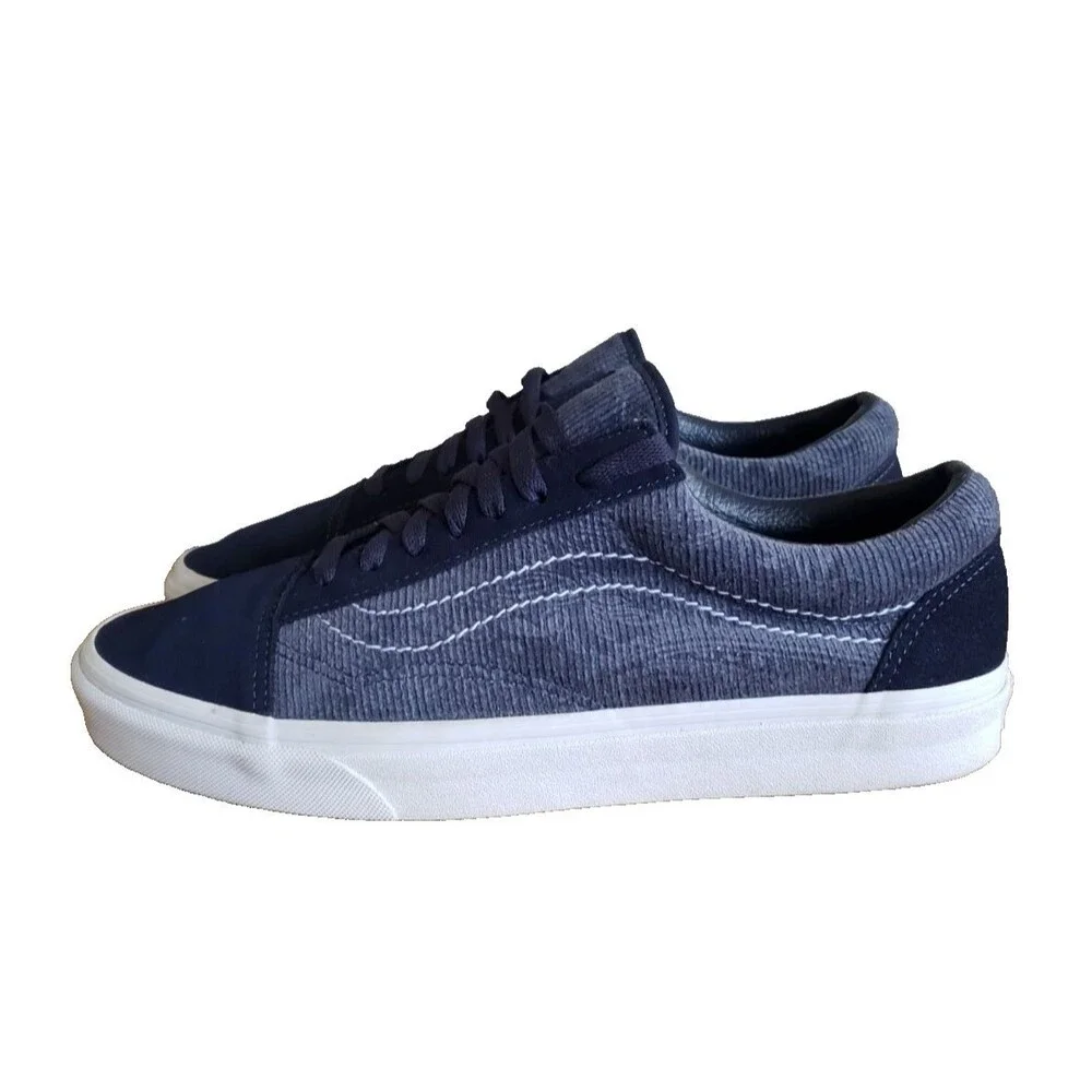 Vans Old Skool Paisley Parisian Night Blue True White Shoes Men's Size 11.5 NEW